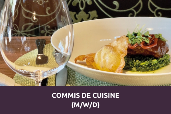 Gourmetgericht angerichtet im Restaurant Topinambur – Stellenangebot Commis de Cuisine (m/w/d) im Prinzhotel Rothenburg