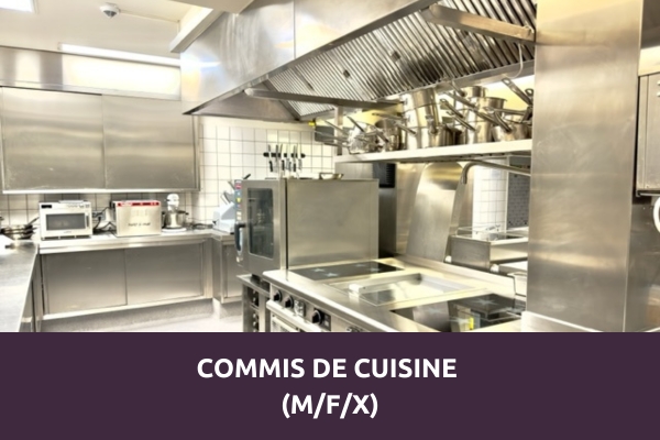 Modern professional kitchen made of stainless steel – Job as Commis de Cuisine (m/f/x) at the Prinzhotel Rothenburg