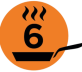 Gusto Restaurantf&uuml;hrer Logo 6 Pfannen
